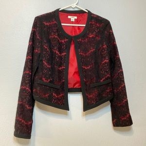 Cato Red and black laced jacket